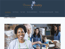 Tablet Screenshot of dreamstorealityfoundation.com